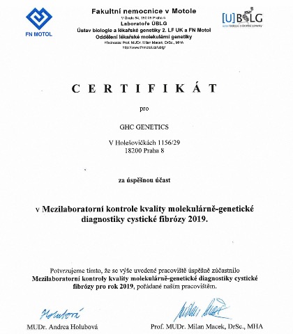 Interlaboratory quality control of molecular genetic diagnosis of cystic fibrosis