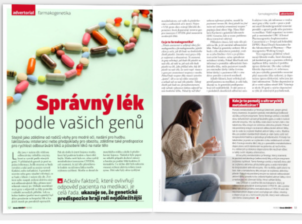 Rozhovor a článek v časopise Zázraky medicíny