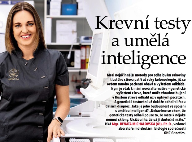 Rozhovor s vedoucí laboratoře GHC Genetics v časopise Téma